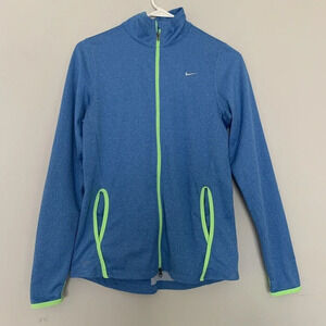 Nike Dri Fit Full Zip Running Hoodie Active Jacket, Size Med